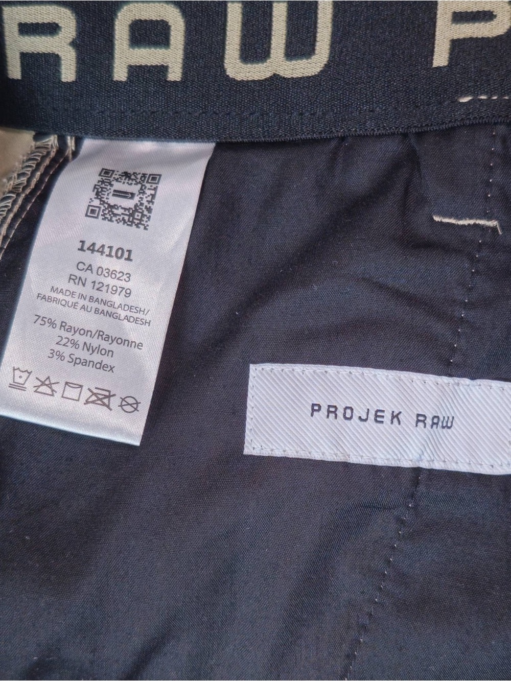Men's Slim Straight Cargo Pants - Khaki - Picture 5 of 12